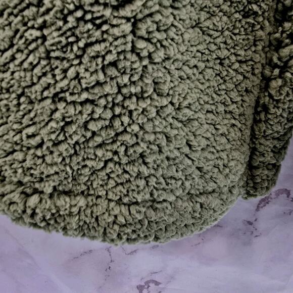 Chubbies Pullover Mens Small Green Fleece Quarter Zip High Pile Lasso Pink - Picture 8 of 10